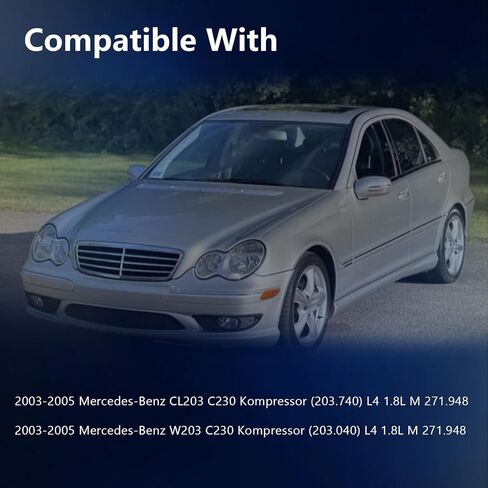 خرطوم دخول الهواء من AUCERAMIC مناسب لمرسيدس بنز W203 C230 2003-2005، CL203 C230 2003-2005 L4 1.8L # استبدال 2710900382، SK121348،A2710900382 in Kuwait