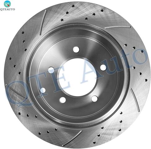 مجموعة PM Auto المكونة من 12 قرص فرامل أمامي 294 مم - خلفي 262 مم - أمامي D1285 8402 خلفي D1037 7940 طقم وسادة فرامل سيراميك بديلة لـ 2011 2012 Chrysler 200 in Kuwait