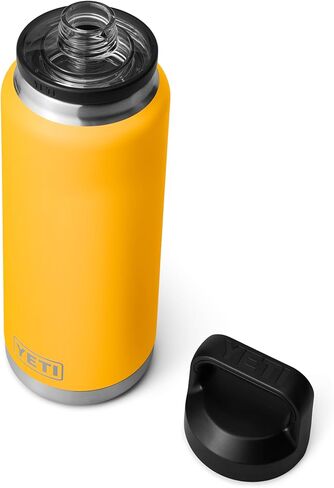 زجاجة YETI Rambler سعة 36 أونصة، معزولة بالفراغ، مضادة للتسرب، من الفولاذ المقاوم للصدأ مع غطاء للمضغ in Kuwait