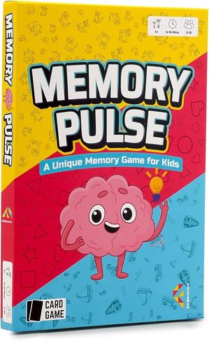 Memory Pulse, Memory Game for Kids and Adults, Card Games, Board Games, Family Brain Games, Learning Games, Game Night, Travel Games, Ages 5+ in Saudi Arabia