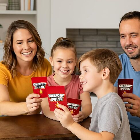 Memory Pulse, Memory Game for Kids and Adults, Card Games, Board Games, Family Brain Games, Learning Games, Game Night, Travel Games, Ages 5+ in Saudi Arabia