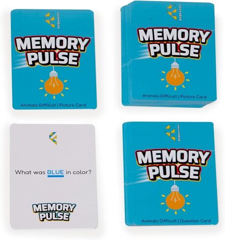 Memory Pulse, Memory Game for Kids and Adults, Card Games, Board Games, Family Brain Games, Learning Games, Game Night, Travel Games, Ages 5+ in Saudi Arabia