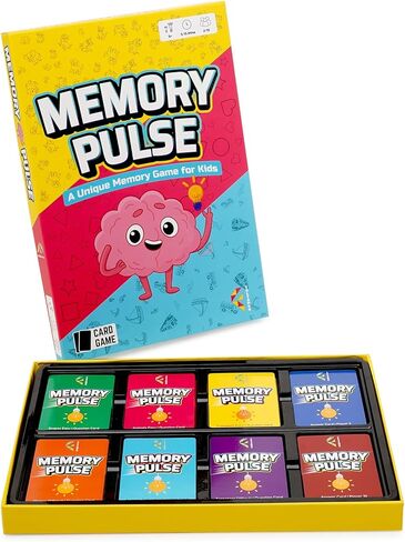 Memory Pulse, Memory Game for Kids and Adults, Card Games, Board Games, Family Brain Games, Learning Games, Game Night, Travel Games, Ages 5+ in Saudi Arabia