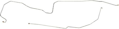Inline Tube Compatible with 1968 Chevrolet Camaro Firebird 1/4" F to R Power Brake Lines 2pc, OE Steel in Saudi Arabia