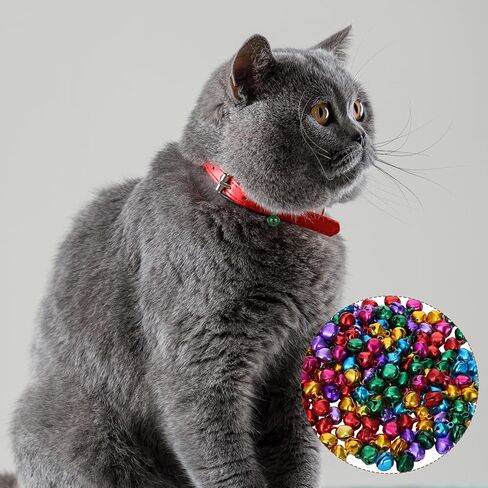 200 قطعة من أجراس الحرف اليدوية مقاس 1/2 بوصة أجراس عيد الميلاد جرس صغير لصياغة ديكورات صغيرة للحرف اليدوية الصغيرة لتزيين عيد الميلاد، المنزل، الحيوانات الأليفة، الحفلات، المهرجانات، DIY (متعدد الألوان) in Kuwait