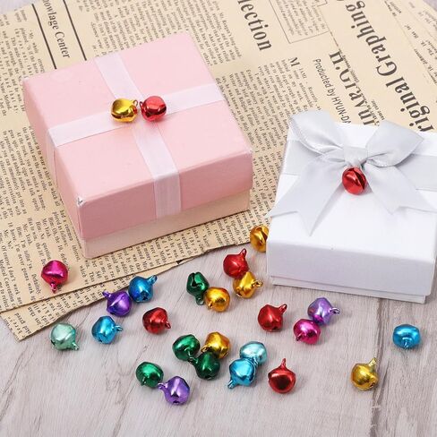 200 قطعة من أجراس الحرف اليدوية مقاس 1/2 بوصة أجراس عيد الميلاد جرس صغير لصياغة ديكورات صغيرة للحرف اليدوية الصغيرة لتزيين عيد الميلاد، المنزل، الحيوانات الأليفة، الحفلات، المهرجانات، DIY (متعدد الألوان) in Kuwait