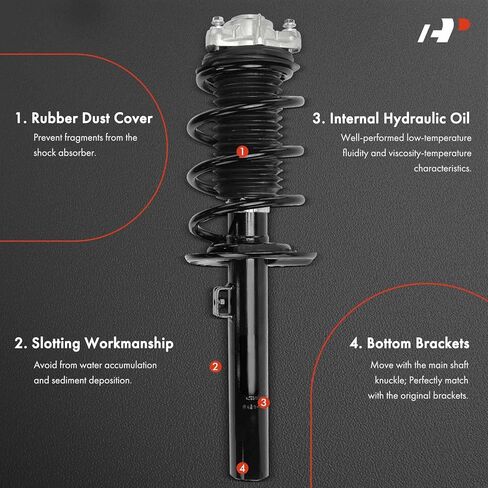 A-Premium Front Complete Strut & Coil Spring Assembly Compatible with BMW X3 2018-2020, BMW X4 2019-2021, 2-PC Set in Saudi Arabia