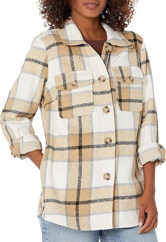Tribal Women's L/S Jacket W/Pockets-Natural, Camel, Medium in Kuwait