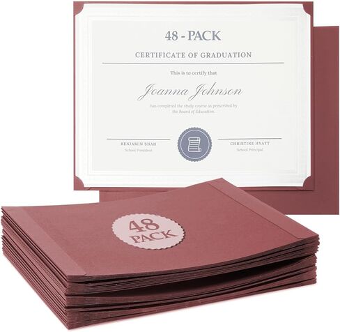 Paper Junkie 24 Pack Certificate Holder Letter-Sized Diploma Cover - Navy Blue in Kuwait