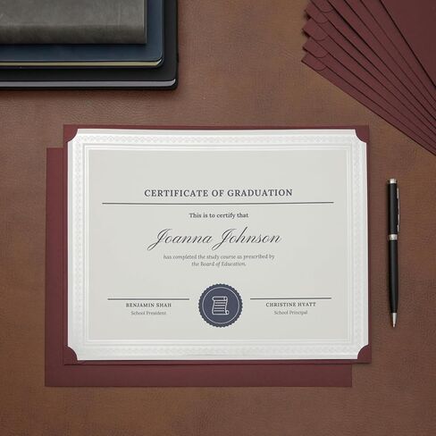 Paper Junkie 24 Pack Certificate Holder Letter-Sized Diploma Cover - Navy Blue in Kuwait