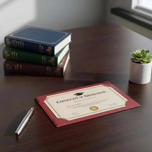 Paper Junkie 24 Pack Certificate Holder Letter-Sized Diploma Cover - Navy Blue in Kuwait