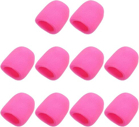 MECCANIXITY 10pcs Microphone Foam Covers, 40mm (1.57") ID 10mm (0.39") Thickness Microphone Windscreen Foam Cover for Most Handheld Microphones, Gray in Saudi Arabia
