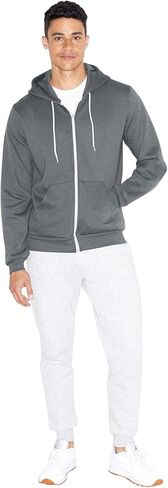 American Apparel Men Flex Fleece Zip Hoodie Size 2XL Neon Heather Blue in Kuwait