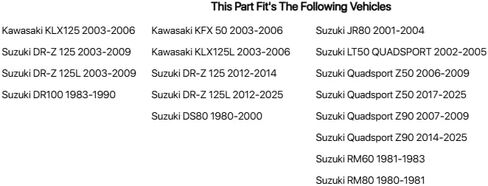 Tusk Brake Shoe - Carbon Rear for Suzuki DR-Z 125L 2003-2009,2012-2023 in Saudi Arabia