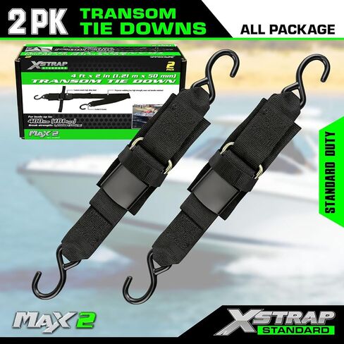 XSTRAP STANDARD 1PK 2''x 13' Gunwale Tie-Down, Marine Boat Trailer Strap with Hooks in Saudi Arabia
