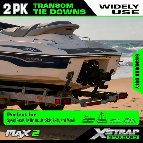 XSTRAP STANDARD 1PK 2''x 13' Gunwale Tie-Down, Marine Boat Trailer Strap with Hooks in Saudi Arabia