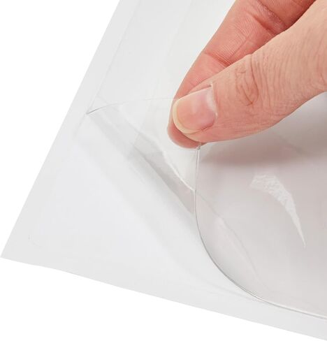 Juvale 100-Pack Clear Business Card Pockets Holders 3.75x2 In, Self-Adhesive Side Load Plastic Protector, Sleeves Labels, Bulk Set for Storage, Organization, Labeling Bins, Folders, and Files in Kuwait