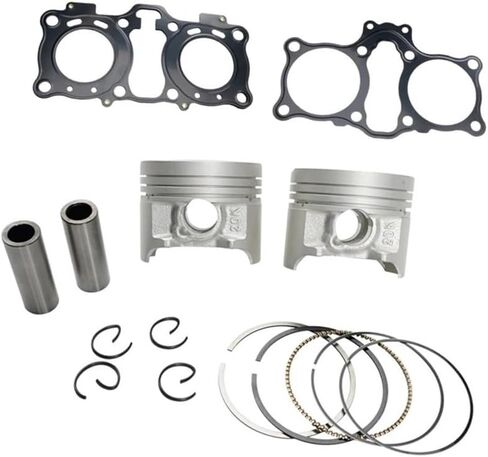 مجموعات حلقة المكبس للدراجات النارية حشية قاعدة رأس الأسطوانة لجزء GW250 GSX-R250 GSX250R DL250 (مجموعات المكبس 2 قطعة) in Kuwait