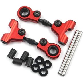 Yeah Racing TATT-036RD Alum Front Upper Arm Set Red : Tamiya TT-01/ TT-01E in Kuwait