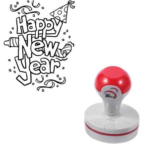 Seasonstorm Merry Christmas Self-Inking Photosensitive Planner Scrapbooking Stamps for Card Making Bullet Journal Art Supplies Round 1.6 inches Black Ink (SSA25) in Kuwait