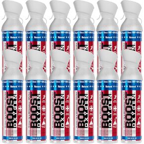 Boost Oxygen Canned 10 Liter Natural Oxygen Inhaler Canister Bottle for High Altitudes, Athletes, and More, Pink Grapefruit (3 Pack) in Kuwait