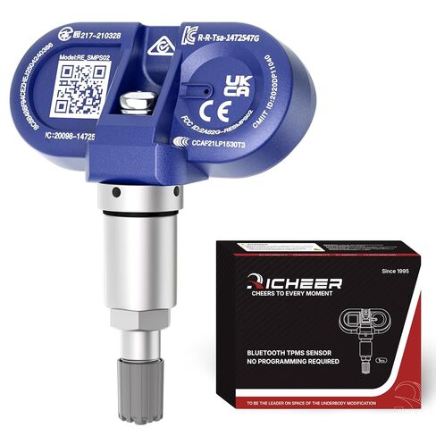 جهاز استشعار TPMS بلوتوث مطور من Richeer لعام 2020-2025 موديل 3، موديل Y، موديل S، موديل X، 4 عبوات استبدال مستشعر مراقبة ضغط الإطارات OE # 1490701-00-B، 1490701-01-B، 1490701-01-C in Kuwait