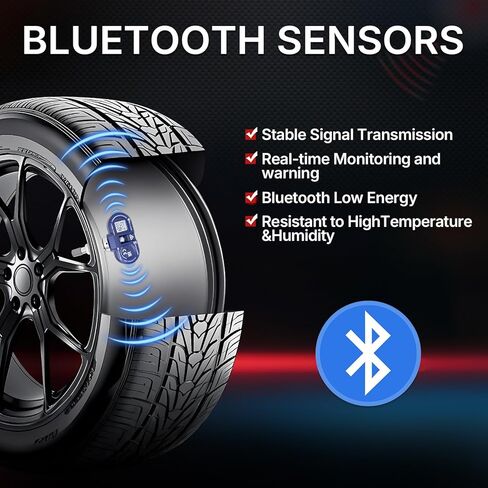 جهاز استشعار TPMS بلوتوث مطور من Richeer لعام 2020-2025 موديل 3، موديل Y، موديل S، موديل X، 4 عبوات استبدال مستشعر مراقبة ضغط الإطارات OE # 1490701-00-B، 1490701-01-B، 1490701-01-C in Kuwait
