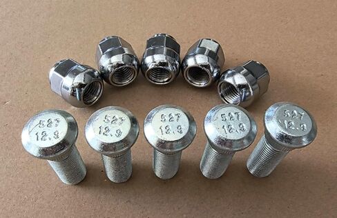 5PCS M14x1.5 16.3mm Knurl Wheel Studs Bolt 610-527 with Lug Nuts 611-327 Compatible with 2011-2024 Honda Odyssey Ridgeline Pilot, Acura MDX RLX TL TLX in Saudi Arabia
