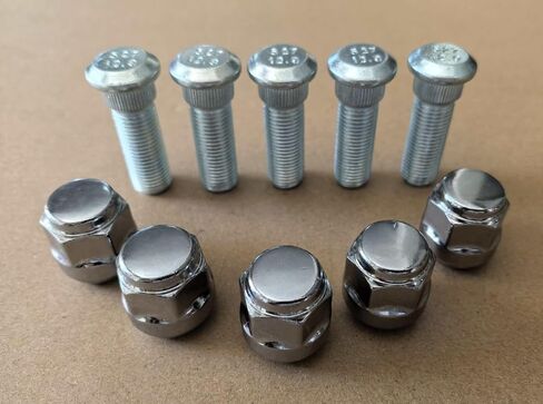 5PCS M14x1.5 16.3mm Knurl Wheel Studs Bolt 610-527 with Lug Nuts 611-327 Compatible with 2011-2024 Honda Odyssey Ridgeline Pilot, Acura MDX RLX TL TLX in Saudi Arabia
