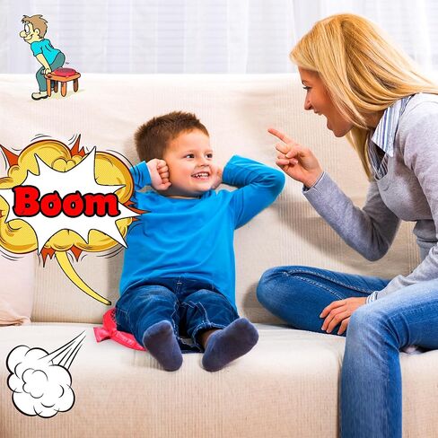 Whoopee Cushion, 9" Whoopie Cushion Fart Toy, Self Inflating Woopie Cushion for Kids Adult Teens, Make Great Big Mega Woopy Fart Sounds, Funny Fart Game, Prank Gag White Elephant Gifts in Saudi Arabia