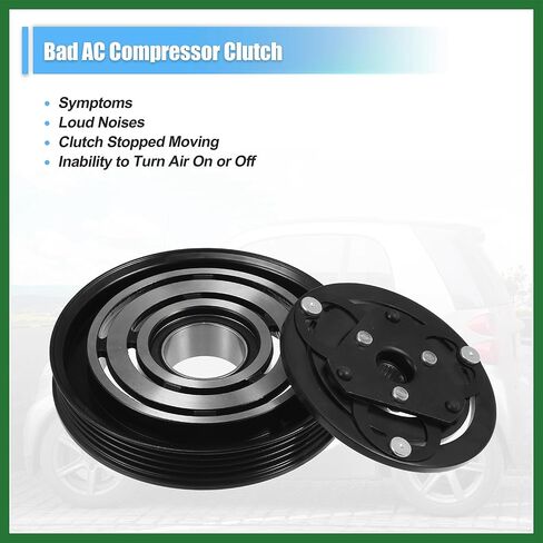 Motoforti 1 Set AC ضاغط استبدال القابض لـ Smart Fortwo 3 Cyl 1.0L 2008-2015 طويل الأمد in Saudi Arabia