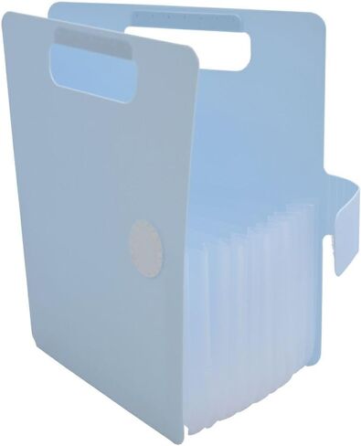 Sakura Komagoma File organaizer Expanding File Portable Document Paper Bill Receipt Organizer Home College School Office Supplies Letter Size Blue Color in Kuwait