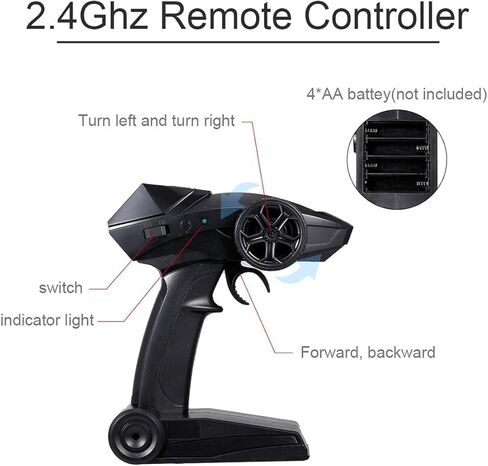 RC قارب البط 2.4Ghz الصيد الحركة التحكم عن بعد قارب البط مقاوم للماء لحمام السباحة والبركة وديكور الحديقة مع 2 بطارية in Kuwait