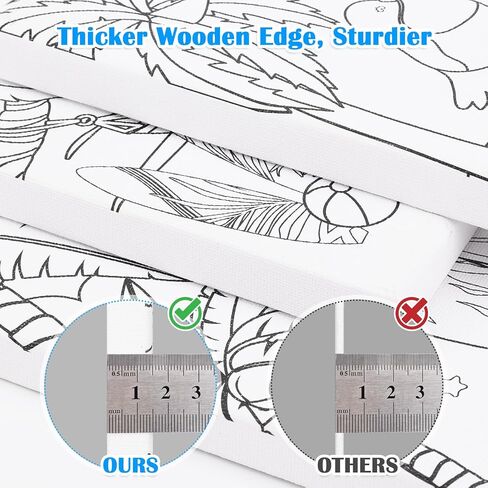 قماش مرسوم مسبقًا لعيد الميلاد للبالغين والأطفال - مجموعة لوحات قماشية مؤطرة مطبوعة مسبقًا مقاس 8 × 10 بوصة لحفلة الرشفة والطلاء، قماش مرسوم مسبقًا للحرف اليدوية والديكورات المنزلية in Kuwait