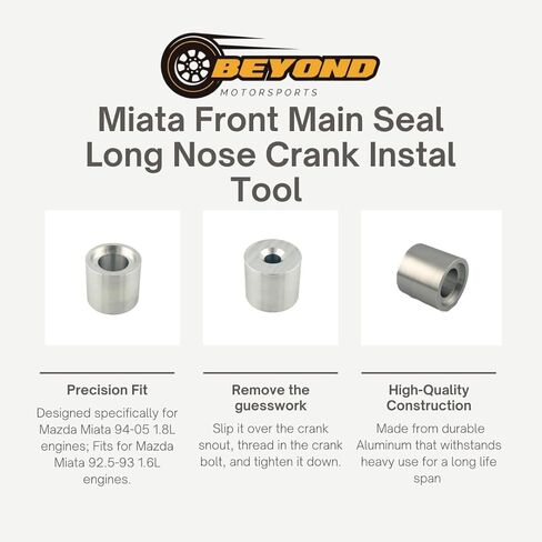 أداة تثبيت الختم الرئيسي الأمامي من Miata - أداة تثبيت كرنك الأنف الطويل تناسب 92-05 مازدا مياتا mx5 1.8 1.6 BP BP4W BP05 B6 in Kuwait