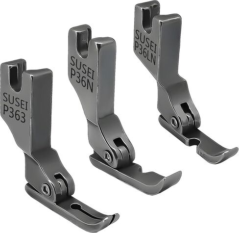 3 قطعة قدم ضغط سحاب مختلفة # P363 + P36N + P36LN لآلة الخياطة الصناعية الفردية سنجر Brother Juki DDL-555 DDL-8500, DDL-8700 in Kuwait
