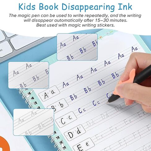 قطعتان من الأقلام السحرية و20 عبوة إعادة تعبئة لدفاتر الممارسة السحرية، وأقلام حبر غير مرئية تختفي مع 2 مقابض أقلام لكتابة كتب التتبع، ومصنفات الكتابة اليدوية المحززة in Kuwait