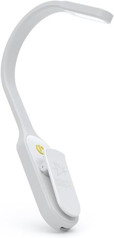 The Original Mighty Bright Recharge Clip On Rechargeable Book Light Reading Light, Warm Eye Care LEDs, Flexible, Durable, Dimmable, Perfect for Kids, Bookworms, Reading in Bed, Lasts 60 Hours (White) in Saudi Arabia