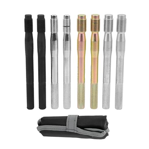 8PCS Wheel Stud Alignment Pin, Steel y Fixing Positioning Tools, M14x1.5/1.25 M12x1.5/1.25, Wheel Hub Alignment Tool for Most Autos, Includes STO Cloth for Organization in Saudi Arabia