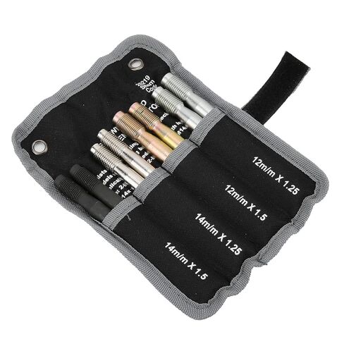8PCS Wheel Stud Alignment Pin, Steel y Fixing Positioning Tools, M14x1.5/1.25 M12x1.5/1.25, Wheel Hub Alignment Tool for Most Autos, Includes STO Cloth for Organization in Saudi Arabia