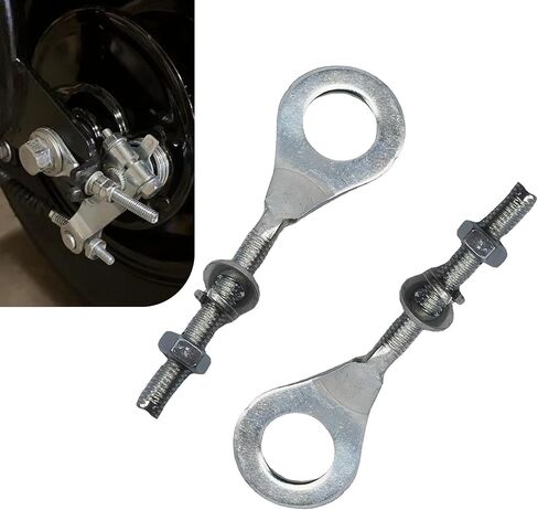 قطعتان من أداة ضبط شد السلسلة 15 مم، شداد سلسلة معدنية للدراجات الصغيرة، شداد ضبط سلسلة الدراجات النارية، لـ 196cc 6.5HP MB200 MBX10 MBX11 دراجة صغيرة 50cc-125cc CRF50 XR70 CT70 in Kuwait