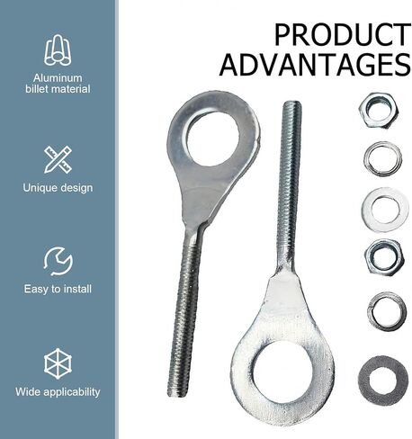 قطعتان من أداة ضبط شد السلسلة 15 مم، شداد سلسلة معدنية للدراجات الصغيرة، شداد ضبط سلسلة الدراجات النارية، لـ 196cc 6.5HP MB200 MBX10 MBX11 دراجة صغيرة 50cc-125cc CRF50 XR70 CT70 in Kuwait