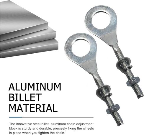قطعتان من أداة ضبط شد السلسلة 15 مم، شداد سلسلة معدنية للدراجات الصغيرة، شداد ضبط سلسلة الدراجات النارية، لـ 196cc 6.5HP MB200 MBX10 MBX11 دراجة صغيرة 50cc-125cc CRF50 XR70 CT70 in Kuwait