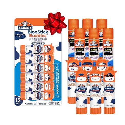 Elmer's® Disappearing Glue Sticks, 0.21 Oz, Purple, Pack of 12 in Saudi Arabia