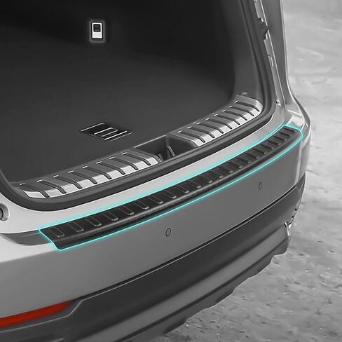 واقي المصد الخلفي لـ BMW 2016-2022 x1 28i إكسسوارات السيارة من الفولاذ المقاوم للصدأ مادة ألياف الكربون مقاومة للموس in Kuwait