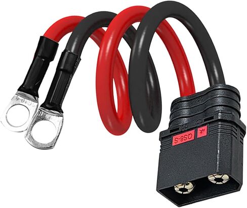 موصل QS8 ذكر مضاد للشرارة مع سلك سيليكون 11.8 بوصة 8AWG، نهايات طرفية مجعدة، مصمم لتطبيقات بطارية RC LiPo (ذكر QS8) in Kuwait
