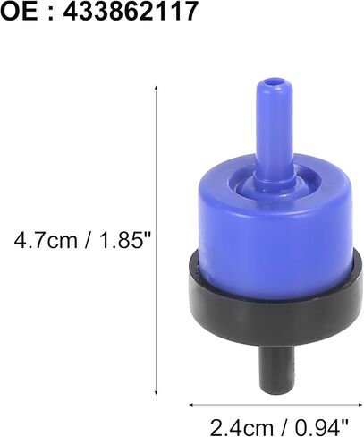 X AUTOHAUX PVC Vacuum Check Valve 433862117 for Volkswagen Jetta 1987-1999 for Audi A6 1995-2004 in Saudi Arabia