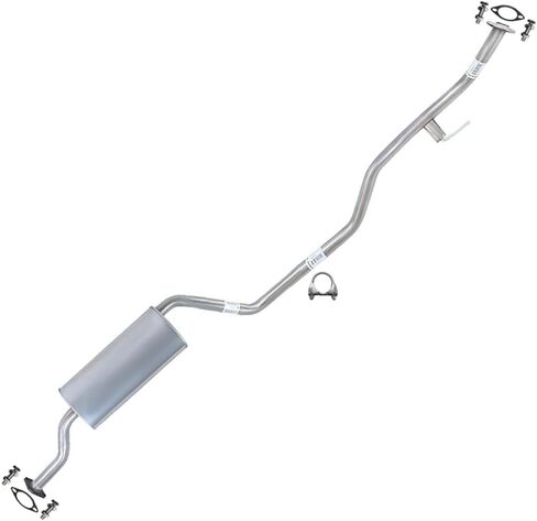 Northeastern Exhaust | Stainless Steel Exhaust Resonator Compatible for Nissan Murano 2003-2007 3.5L | Free Gaskets, Clamp and Bolts & Nuts Included | Automotive Replacement Part in Kuwait
