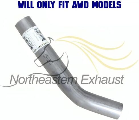 Exhaust Resonator Pipe Compatible for 2014-2019 Jeep Cherokee 2.4L | Stainless Steel | Northeastern Exhaust | Free Clamps Included | Automotive Replacement Part in Saudi Arabia