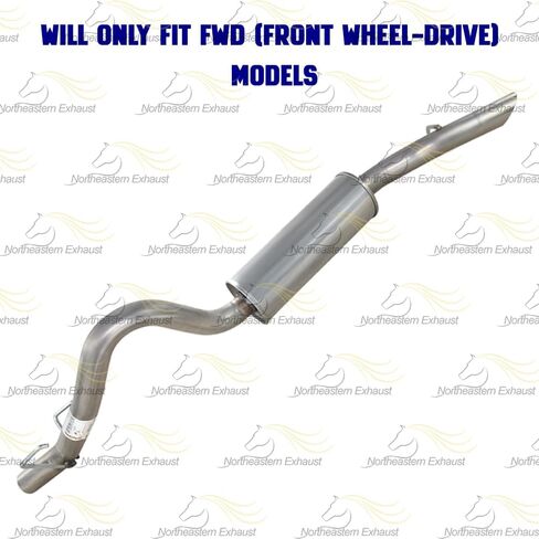 العادم الشمالي الشرقي | مجموعة مرنان من الفولاذ المقاوم للصدأ متوافقة مع 2002-2004 Oldsmobile Silhouette 3.4L | يتضمن مشبك وشماعات مجانية | قطع غيار السيارات in Kuwait